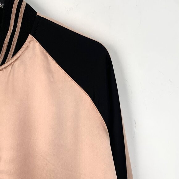 Saint Laurent Color-Block Stripe Stand-Collar Zip Jacket - Picture 3 of 8